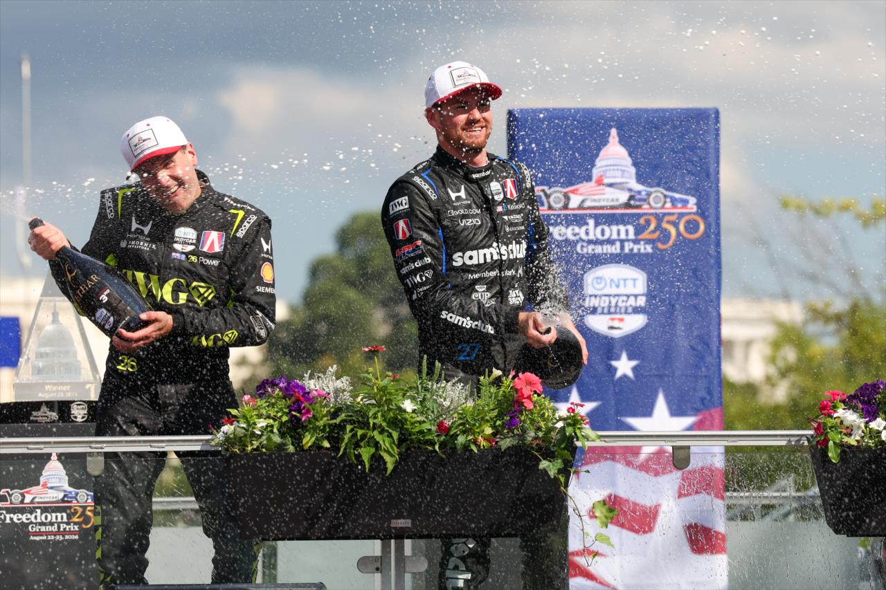 Kyle Kirkwood and Will Power - Freedom 250 Grand Prix of Washington D.C. - By: Chris Owens -- Photo by: Chris Owens