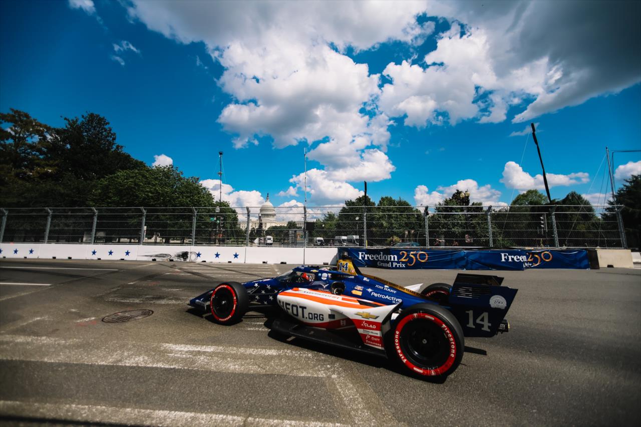 Santino Ferrucci - Freedom 250 Grand Prix of Washington D.C. - By: Joe Skibinski -- Photo by: Joe Skibinski