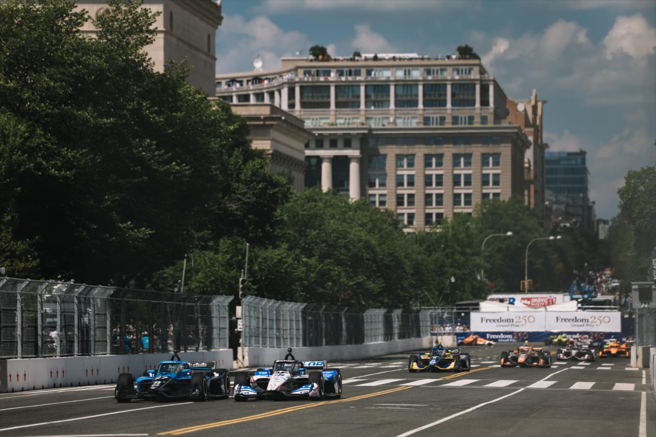 Kyle Kirkwood and Graham Rahal - Freedom 250 Grand Prix of Washington D.C. - By: Joe Skibinski -- Photo by: Joe Skibinski