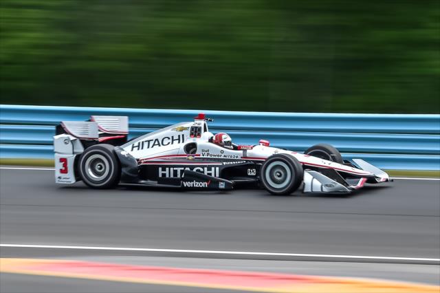 Helio Castroneves on course during the tire test at Watkins Glen International -- Photo by: Chris Owens