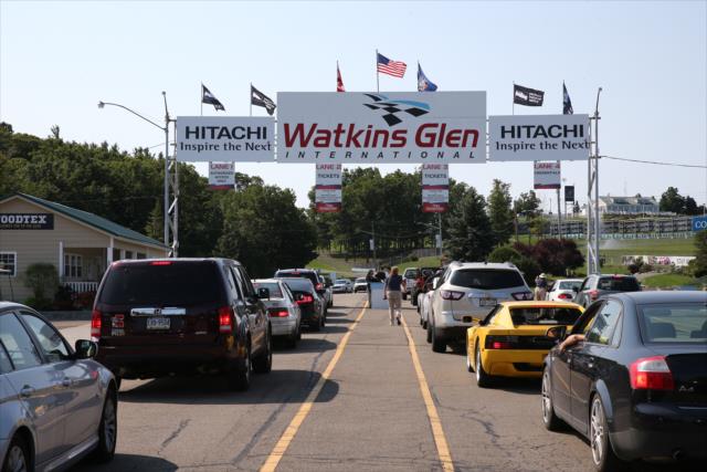 Fans stream into Watkins Glen International for the INDYCAR Grand Prix at The Glen -- Photo by: Bret Kelley