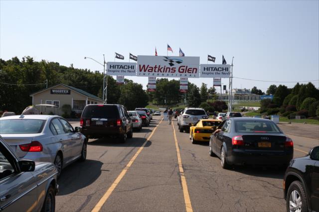 Fans stream into Watkins Glen International for the INDYCAR Grand Prix at The Glen -- Photo by: Bret Kelley
