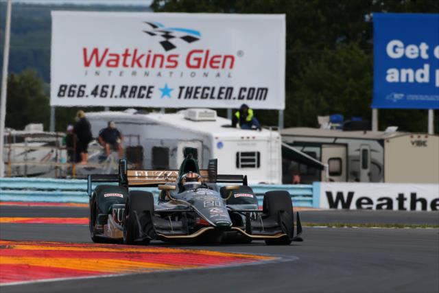JR Hildebrand navigates the Bus Stop Chicane entering Turn 5 during practice for the INDYCAR Grand Prix at The Glen from Watkins Glen International -- Photo by: Bret Kelley