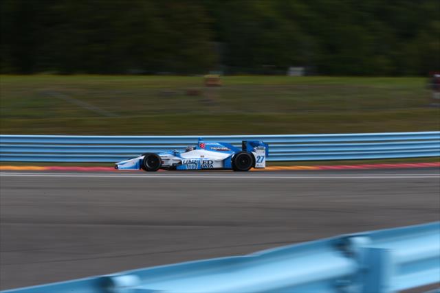 Marco Andretti rolls into Turn 8 during qualifications for the INDYCAR Grand Prix at The Glen -- Photo by: Bret Kelley