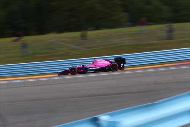 Jack Harvey rolls into Turn 8 during qualifications for the INDYCAR Grand Prix at The Glen -- Photo by: Bret Kelley