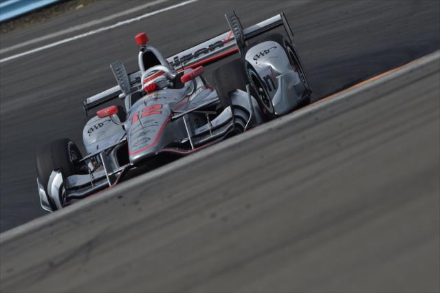 Will Power thunders through Turn 8 during practice for the INDYCAR Grand Prix at The Glen from Watkins Glen International -- Photo by: Chris Owens